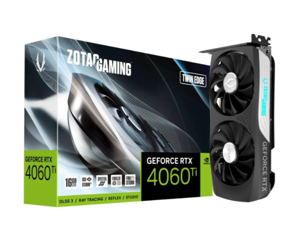 Zotac Gaming GeForce RTX 4060 Ti TWIN EDGE 16GB GDDR6 DLSS3